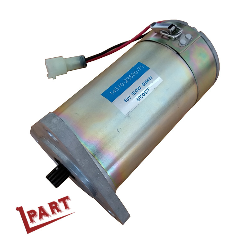 6FB電気フォーク トラックによっては48ボルトのフォークリフト モーター14510-23500-71が自動車に乗る